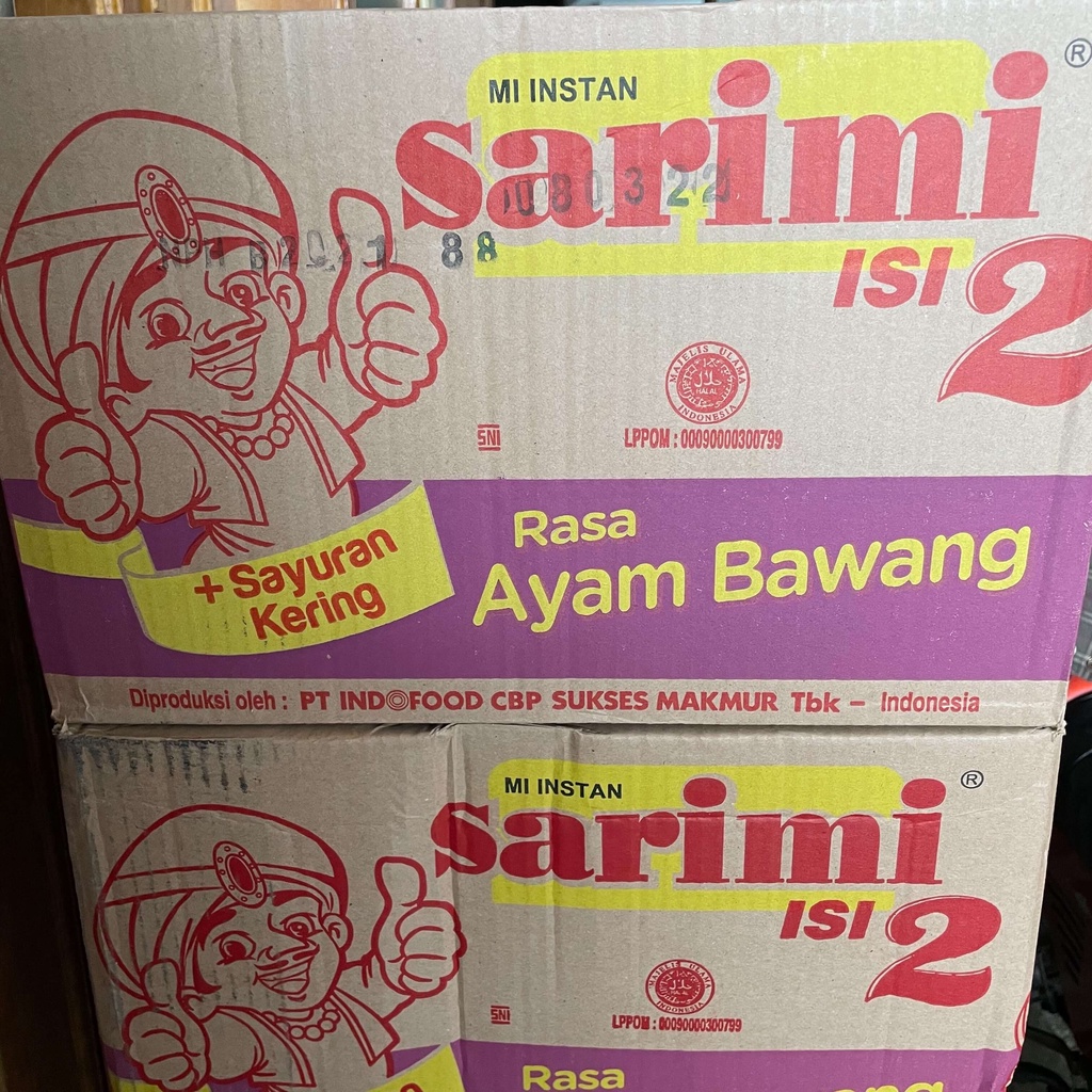 

Mie Instan Rebus Merk/Sarimi Isi 2 Rasa Ayam Bawang dan Mie Goreng Rasa Ayam Kremess/Rasa Ayam Kecap