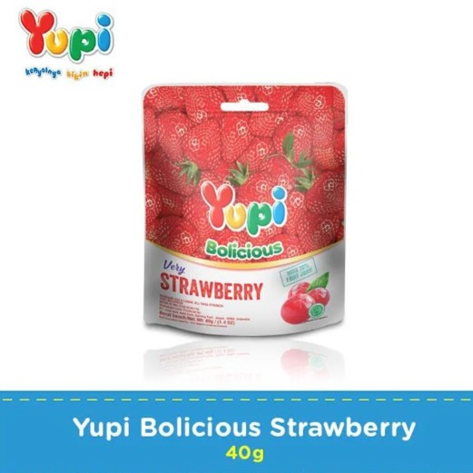 

YUPI BOLICIOUS STRAWBERRY POUCH 40G