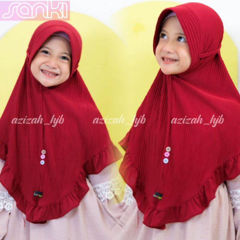 Hijab plisket anak