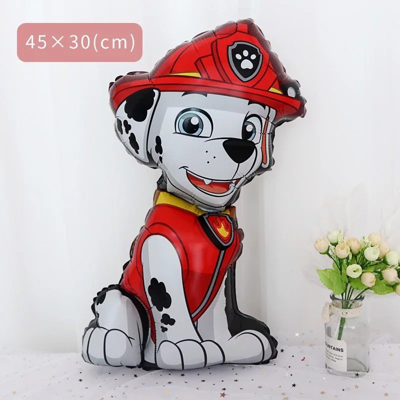 &lt; Tersedia &gt; 1 Pcs Kartun Paw Patrol Balon Mainan Chase Marshall Skye Puing Lateks Aluminium Balon Ulang Tahun Baby Shower Perlengkapan Pesta