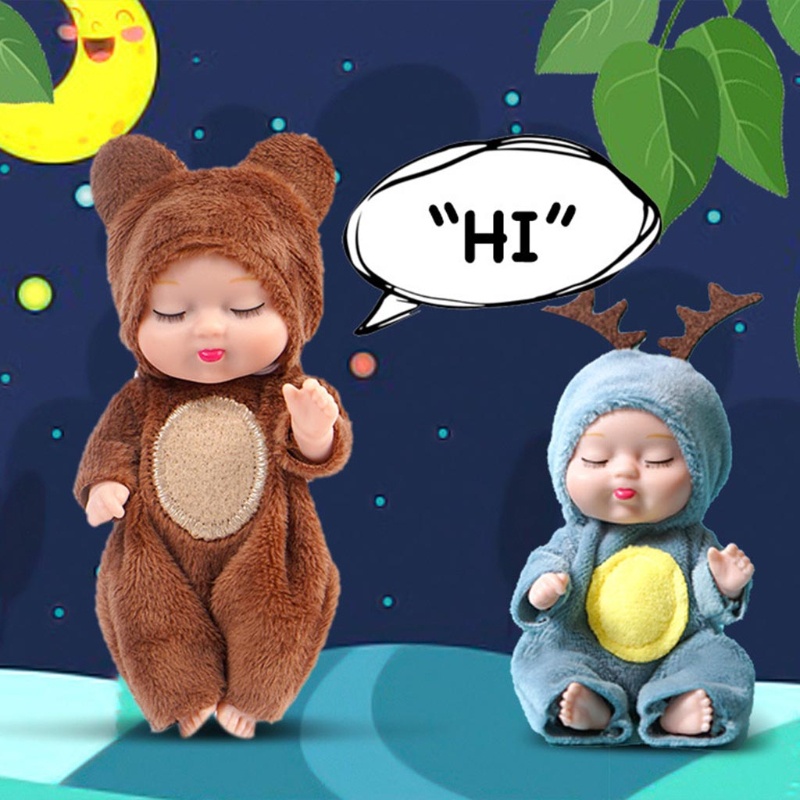 Mary Eyes Closed Realistic Reborn Baby Untuk Boneka Handmade Mainan Tubuh Lembut Dengan Setelan