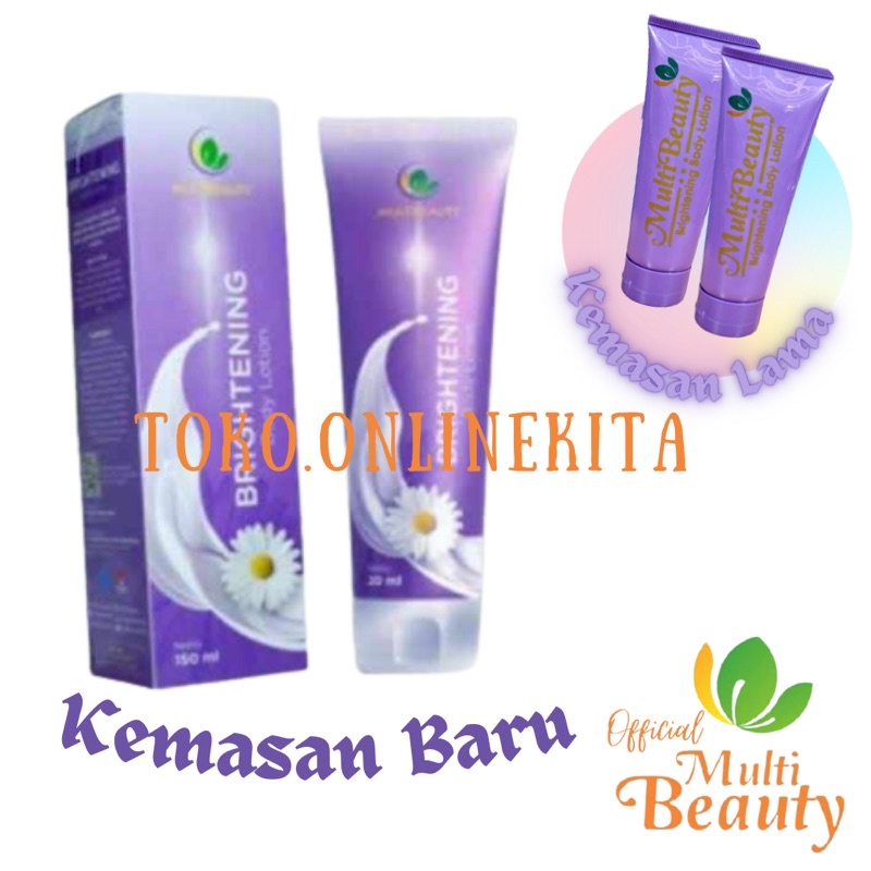 Multibeauty Brightening Body Lotion 20 ML Memutihkan Mencerahkan Multi Beauty Hand Body Whitening