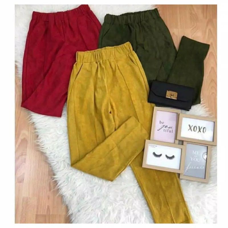 Celana Bahan Suede / Freeya Suede Pants