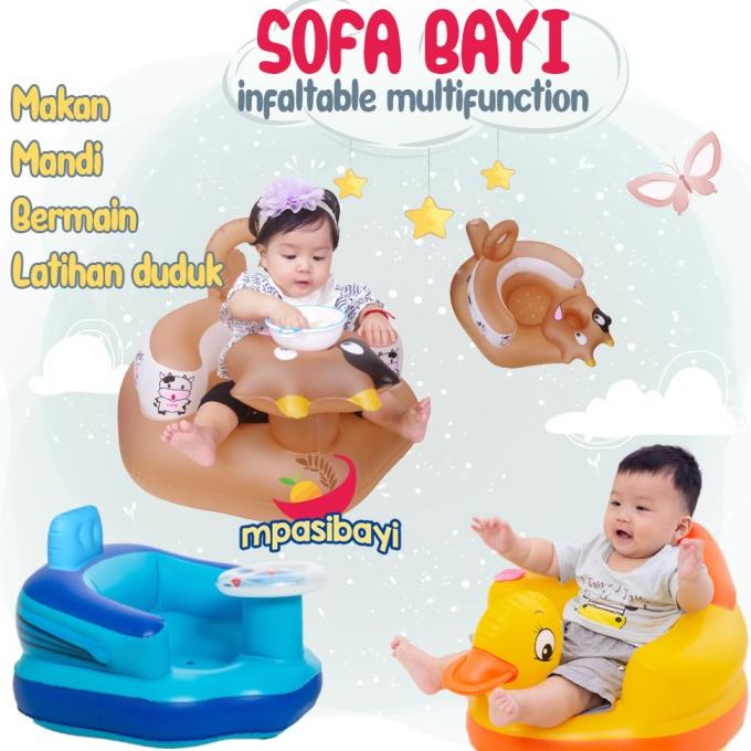 Sofa bayi pompa bebek tempat duduk bayi ada musik