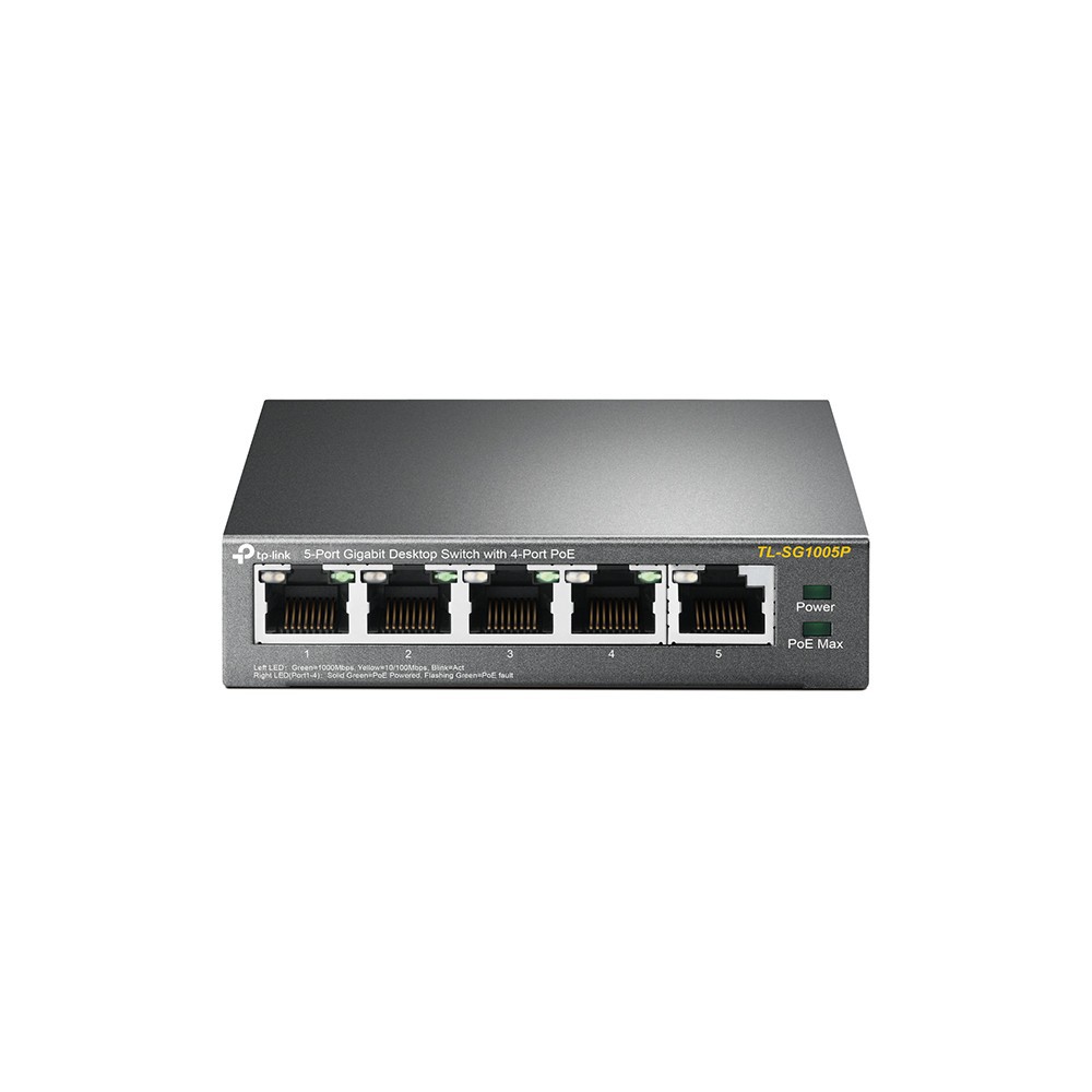 Tp-Link TL-SG1005P 5-Port Switch Gigabit Desktop with 4-Port PoE