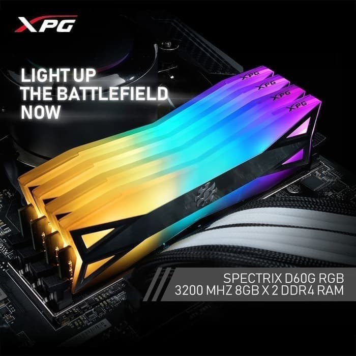 TERBARU AGAN ADATA XPG SPECTRIX D60G DDR4 16GB (2X8GB) RGB 3200MHz READY MANTULL