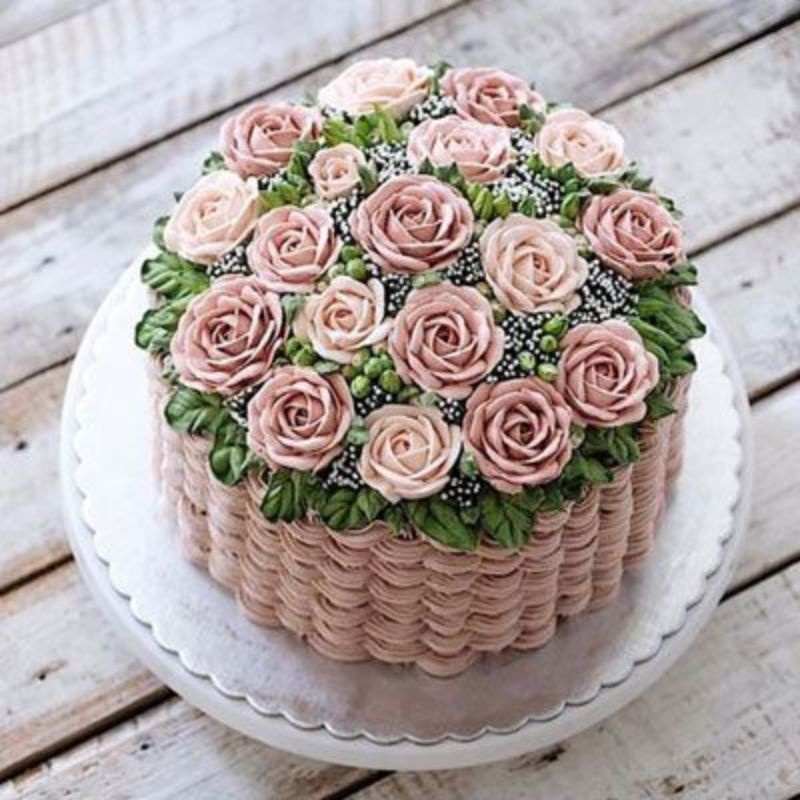 

flower birthday cake