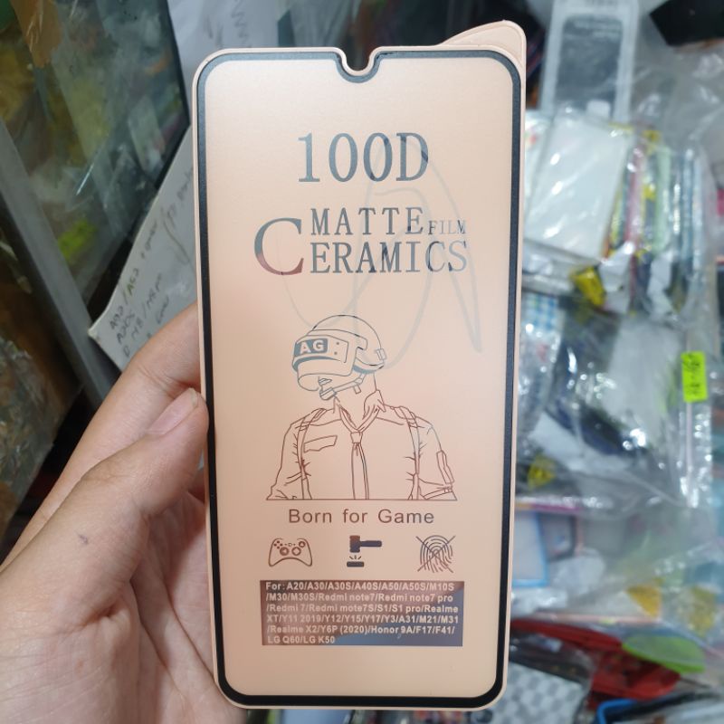 Temper / Anti Gores / Tempered Glass / Pelindung layar Cramic Matte SAMSUNG A20 A30 A50 A50S M10S M3