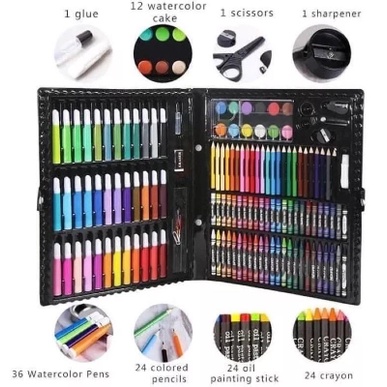 [ OBJ ] Crayon Set 150Pcs / Pensil Warna ATK