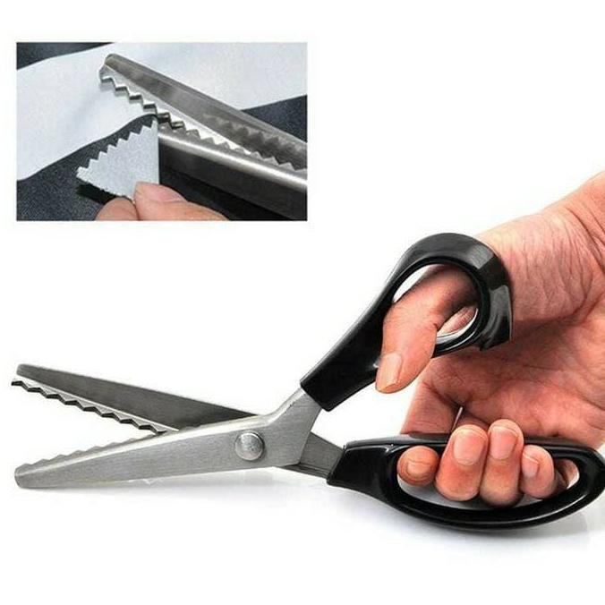 

TERMURAH Gunting Kain Zigzag / Zig-Zag / Gerigi / Pinking Shears Ukuran 9