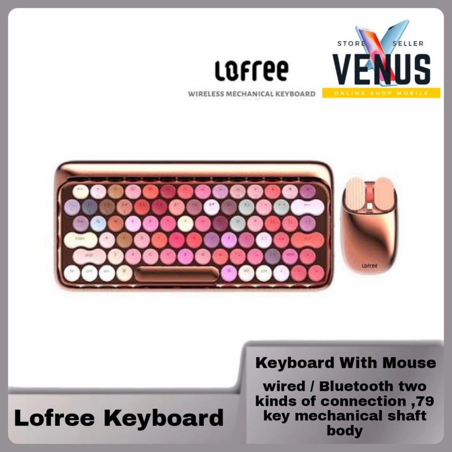 Lofree Mechanical Keyboard &amp; Mouse Exlusive Combo Bloom Edition