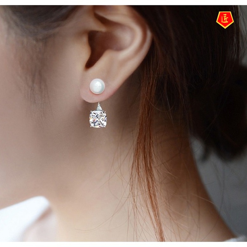 [Ready Stock]Fashion Temperamental Pearl Stud Earrings