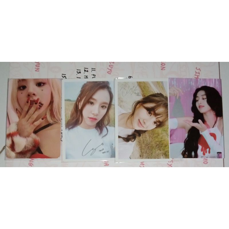 chaeyoung kuku photocard fol official