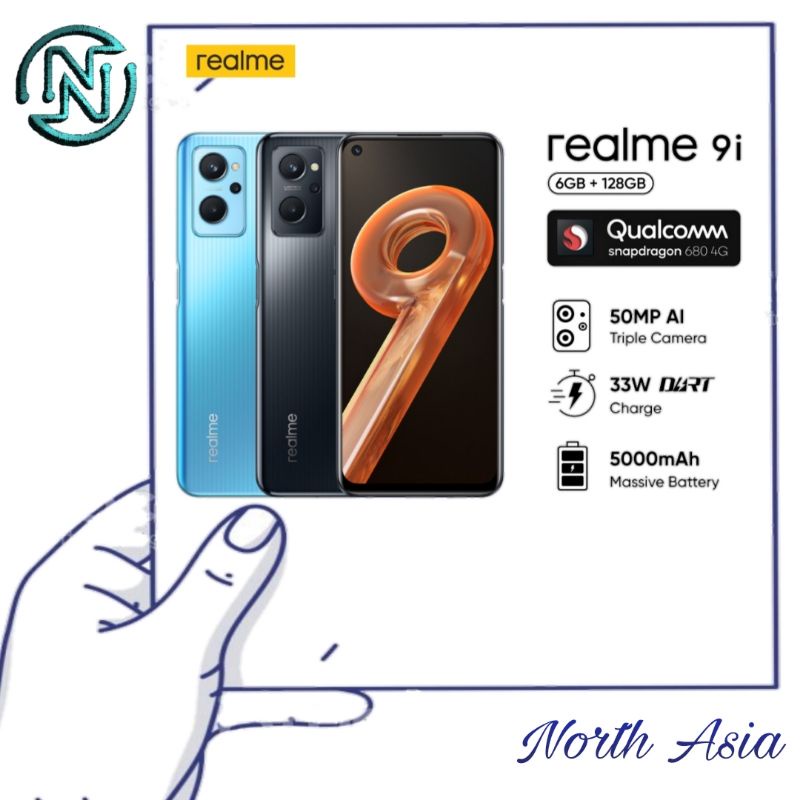 Realme 9i 6/128 GB Garansi Resmi