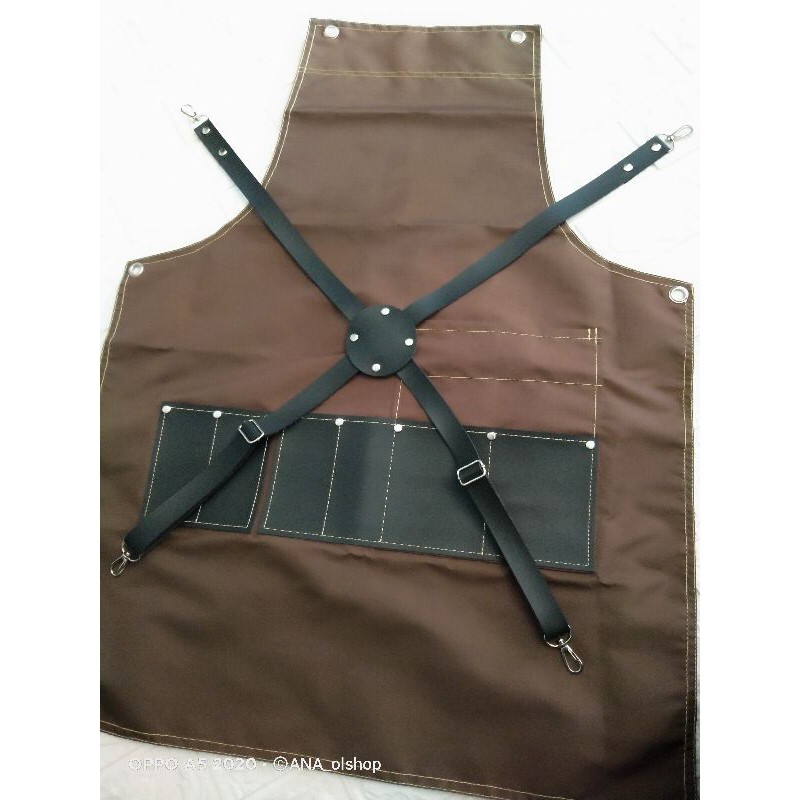 Apron waterproff apron cukur celmek barbershop apron barista apron barbershop murah apron Barber