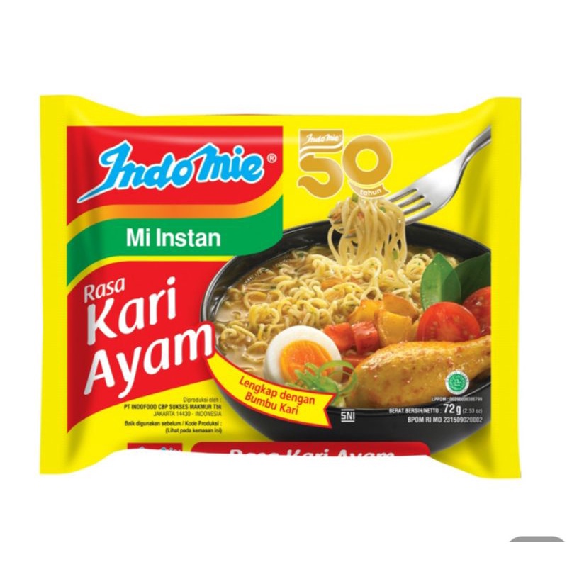 

MIE INSTAN INDOMIE RASA KARI AYAM 72g