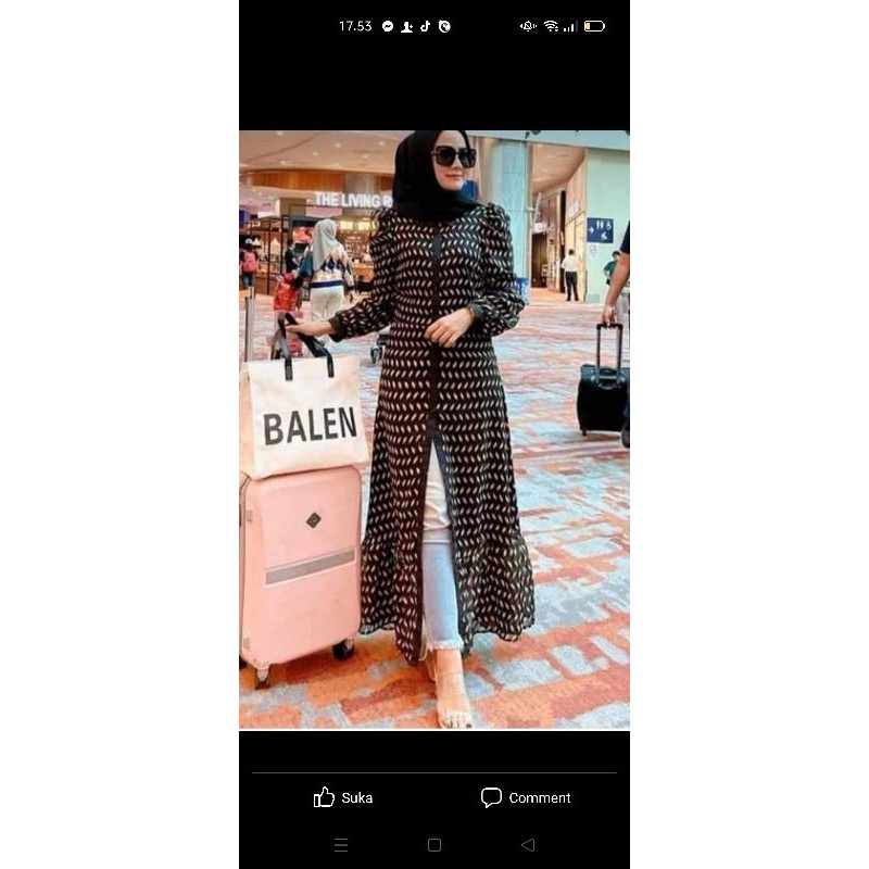 gamis full kancing