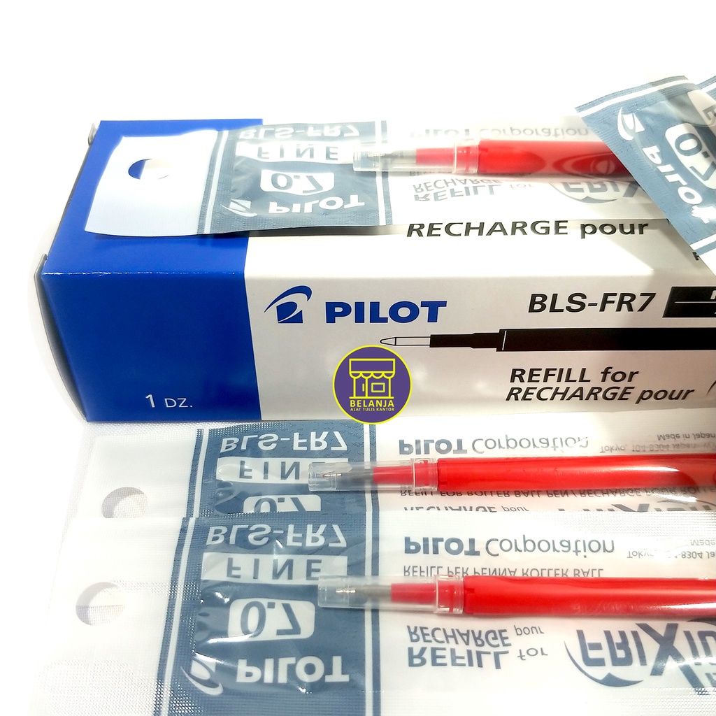 

PILOT FRIXION REFILL PEN UKURAN 0.7mm MERAH DI ECER PER PCS