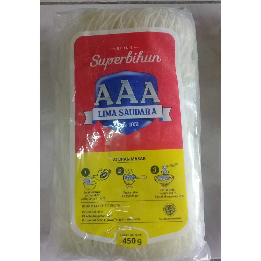 

Super bihun AAA 450 Gr
