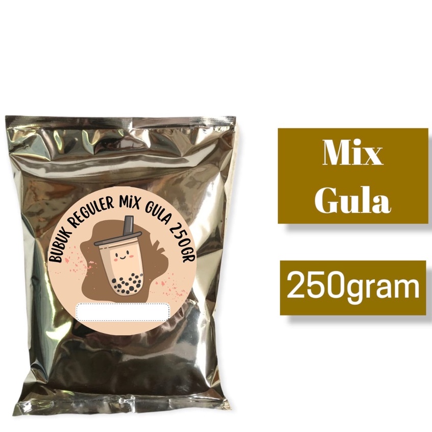 

BUBUK MINUMAN BOBA/ SERBUK MINUMAN / POWDER DRINK ANEKA RASA KEMASAN 250GRAM MIX GULA