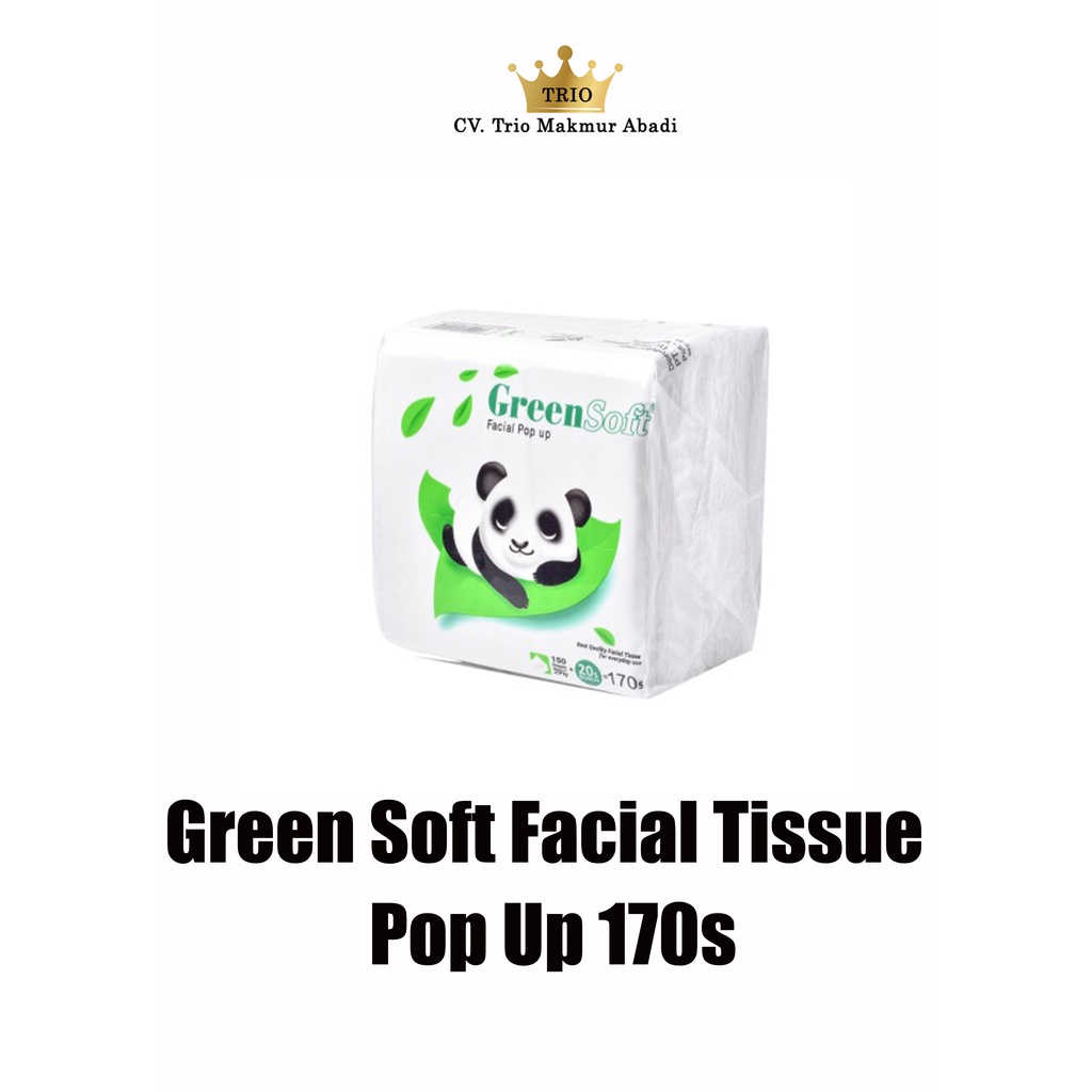 Green Soft Facial Tissue Pop up 170s