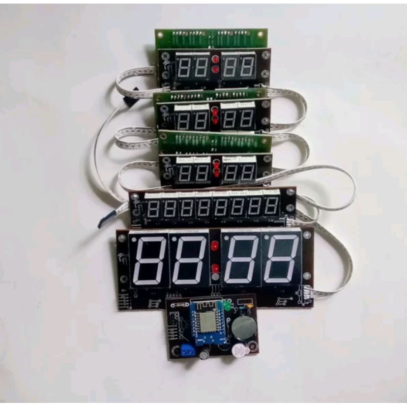 Modul Kit Jam Waktu Sholat Seven 7 Segment WiFi