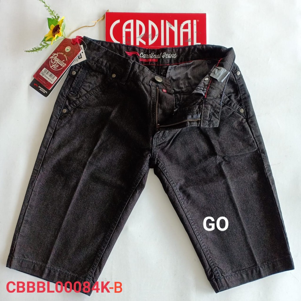 gof CARDINAL CBBBL-2 Celana Pendek Jeans Bermuda Casual Sobek Slimfit Reguler Fit Cowok Dewasa