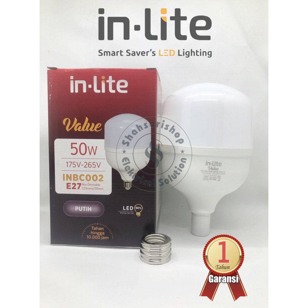 LAMPU LED CAPSULE IN LITE VALUE 50W 50 W WATT INBC002 PUTIH BERGARANSI