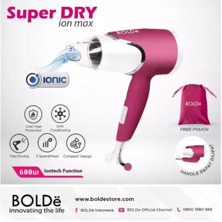 Bolde Super Dry Ion Max Hair Dryer