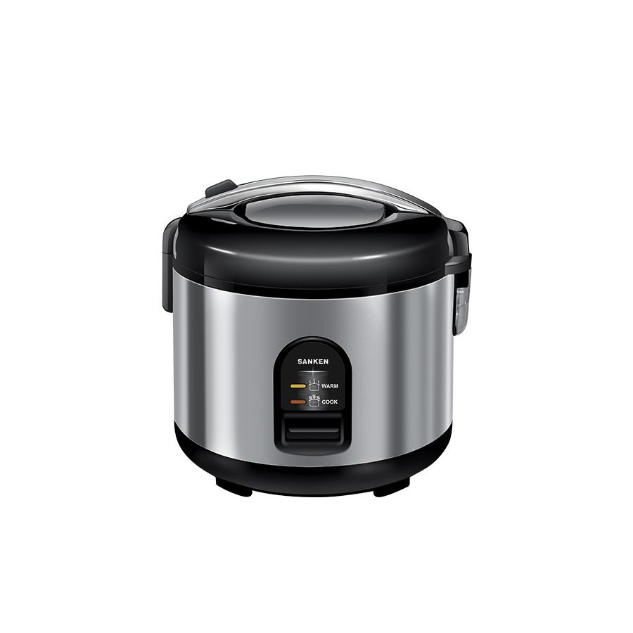 Sanken Rice Cooker / Magic Com SJ 150 1.2 Liter Stainless Luar Dalam Garansi Resmi