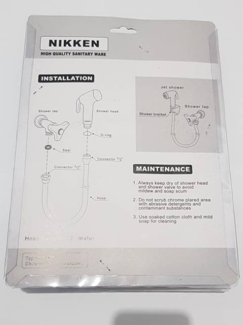 Jet shower toilet Nikken shower bidet pvc