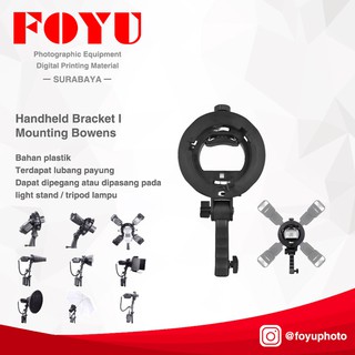 Handheld S Bracket Mounting Bowens Untuk Speedlite Camera Flash