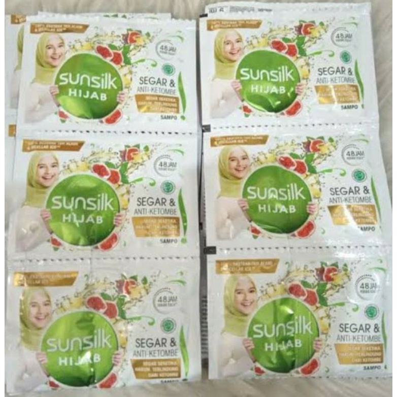 SUNSILK Hijab Refresh & Anti Ketombe Sachet ( isi 12 pcs )