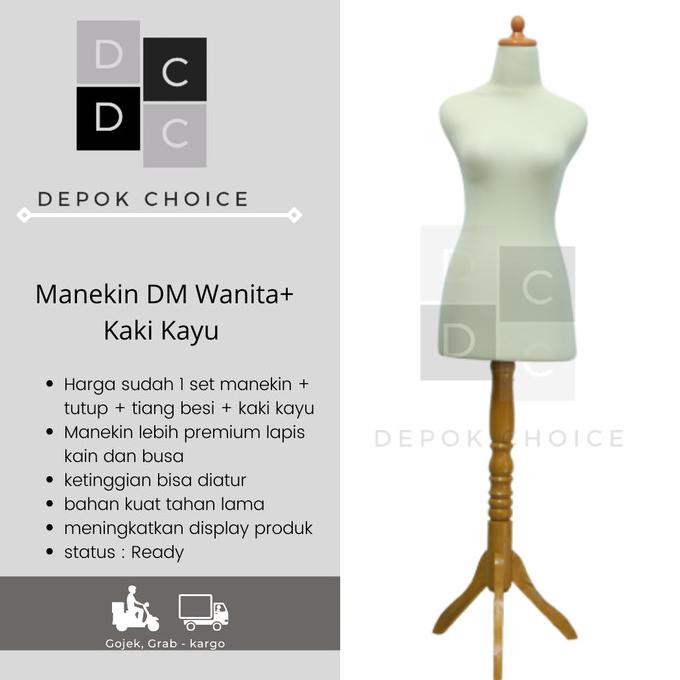 [[COD]] MANEKIN WANITA DM KREM KAKI KAYU | MANEKIN WANITA | PATUNG BAJU TERBAIK Kode 1337