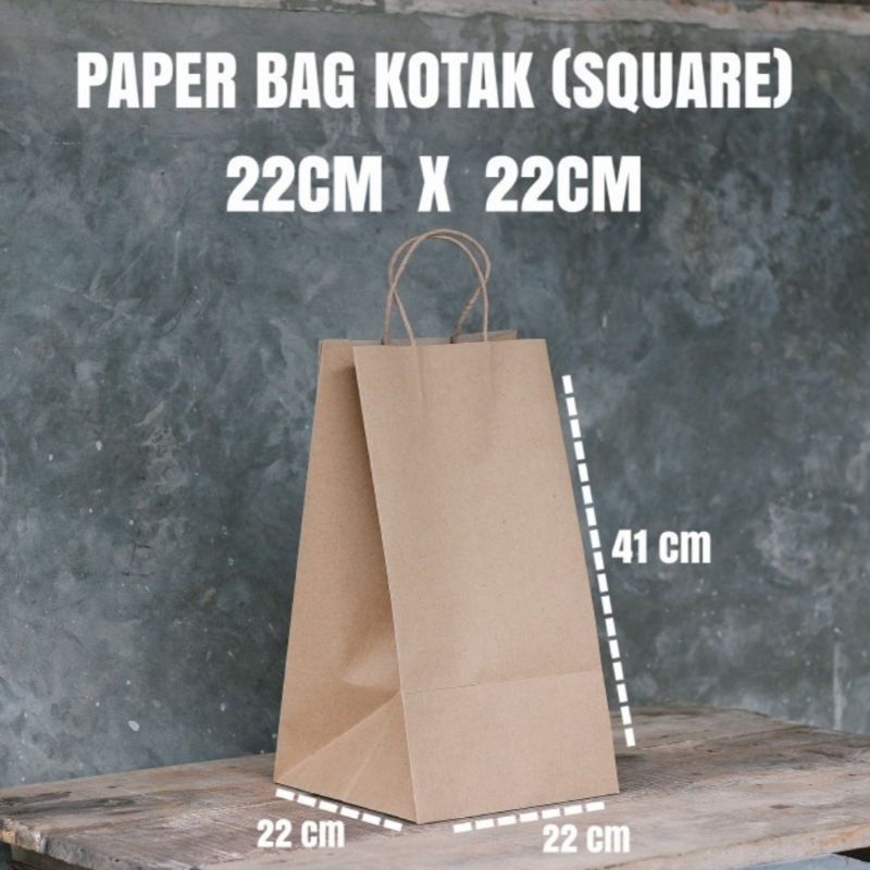 

PAPER BAG KOTAK (SQUARE) 22 x 22 x 41 cm