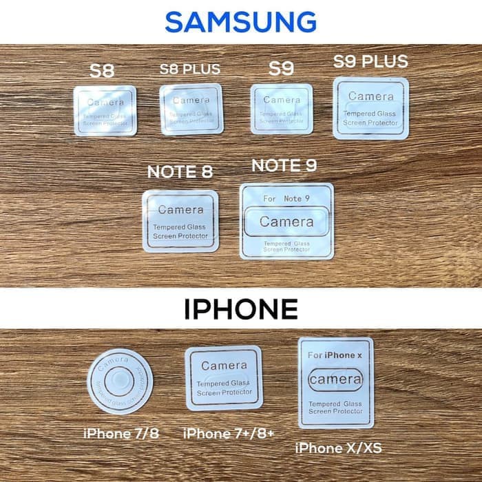 Tempered Glass Camera iPhone 6 6S 6+ 7 8 7+ 8 PLUS Anti Gores Kamera - Putih