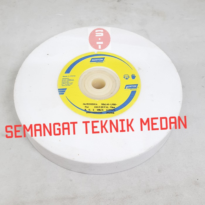 6" BATU POLES ASAH GERINDA DUDUK ASAH KETAM NORTON 6" Inch GRIT 60 100