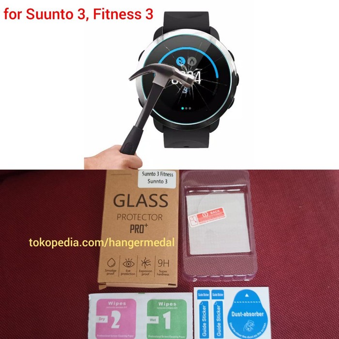 Tempered Suunto 3 fitness 3 Screen Protector Jam anti gores H9