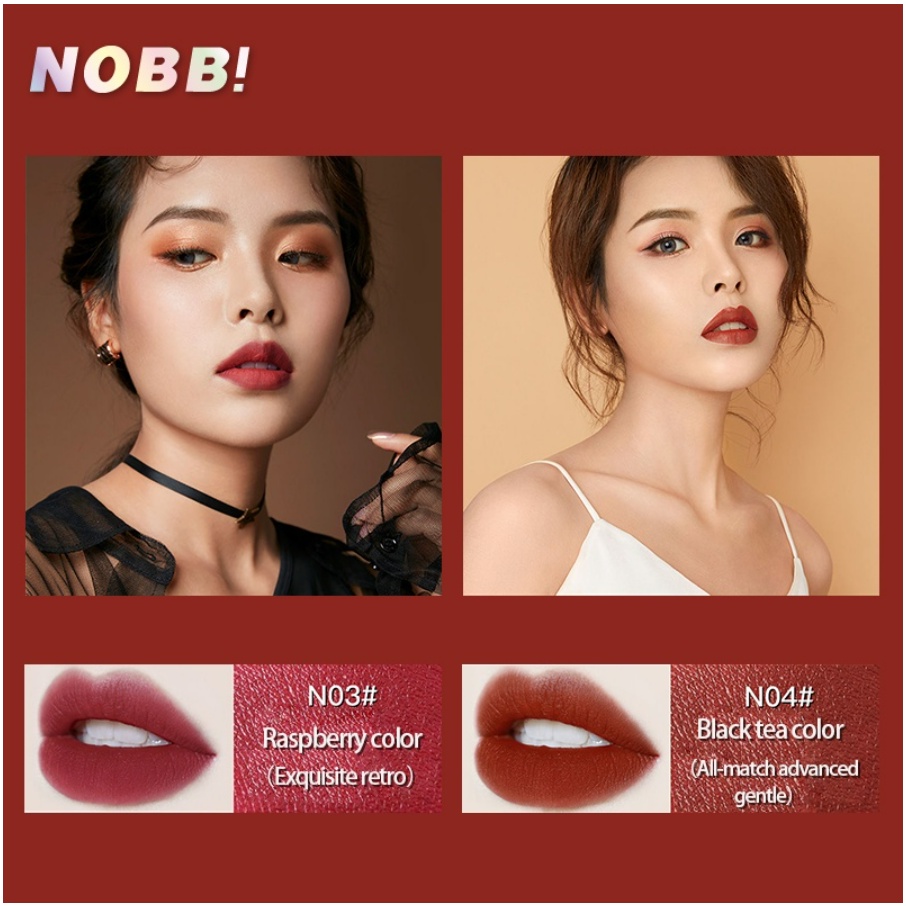 [BPOM] 100 % Original NOBB! Lip cream lembab velvet finish lip cream + Air Matte Velvet Lip Cream Long Lasting Lip Gloss Waterproof