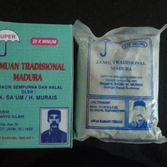 

8.8 Flash Sale Jamu Ramuan Tradisional Madura K Saum Murais Cap Payung Super terlaris