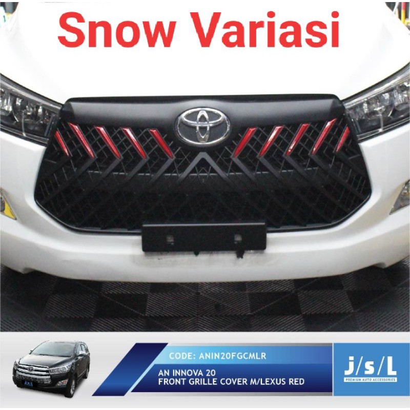 Jsl All new innova grill depan model lexus Red jsl front grille cover blacktivo lis merah