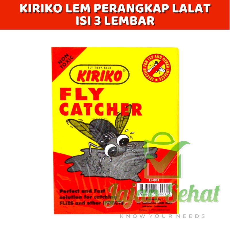 Kiriko Lem Kertas Perangkap Lalat isi 3 Lembar