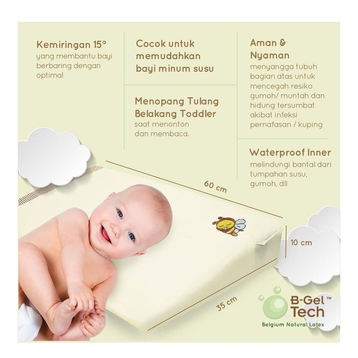 Babybee Sloped Pillow Plus Bantal Bayi - BB-CSPP