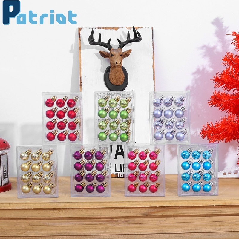 [ 12Pcs/Set Colorful Christmas Tree Balls Decoration Products  For Xmas Tree ]