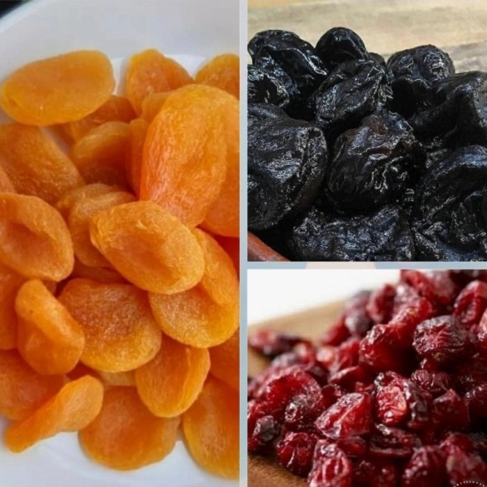 

mix fruit 500gr appricot prunes cranberries/trio antioxidants