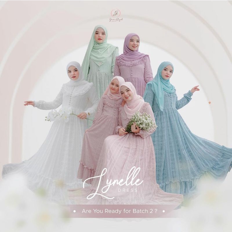 Ready lynelle laluna shava  Dress set pasmina ori by gerai aliyah