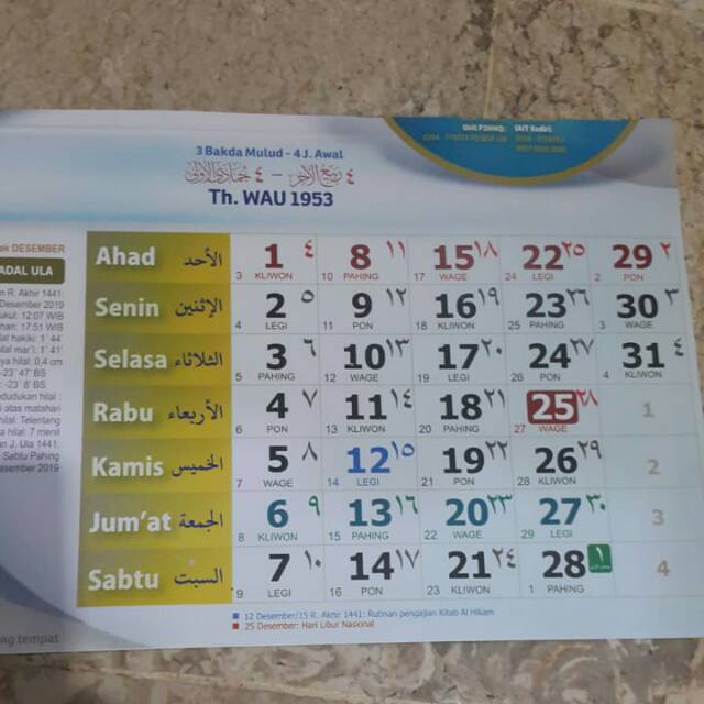 kalender lirboyo