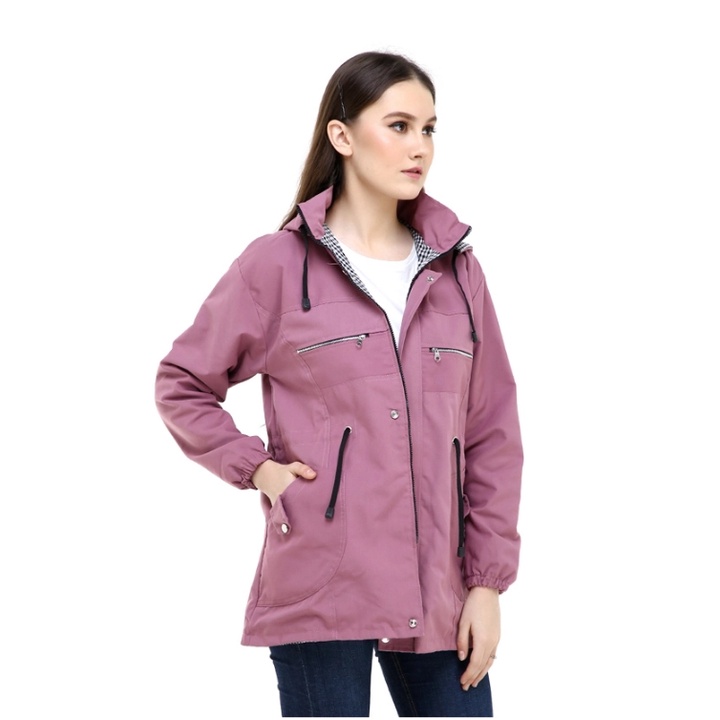 Jaket Cewek Kekinian Terbaru Jumbo Korea Murah Bahan Kanvas Size L - XL - XXL - XXXL - XXXXL