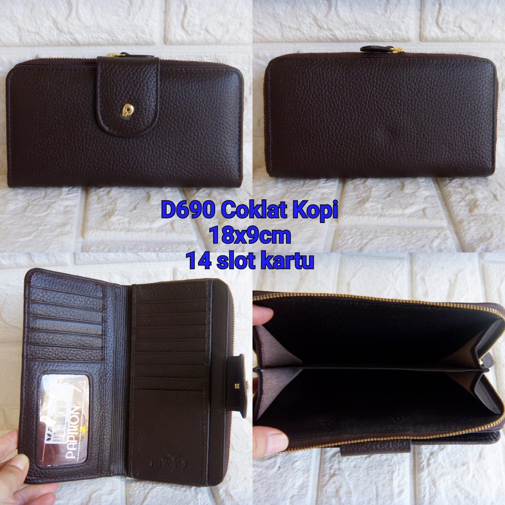 Dompet Kulit Papillon Original D690 Kopi