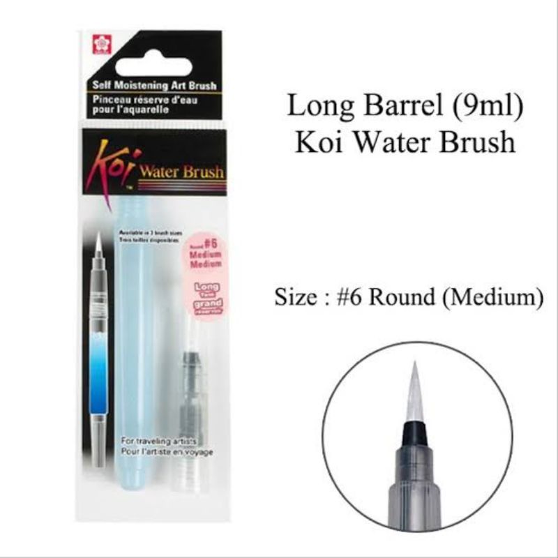 

Sakura Koi Water Brush Long Tank 9ml - #6 Medium